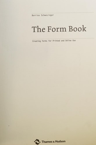 Form Book: Creating Forms for Printed and Online Use